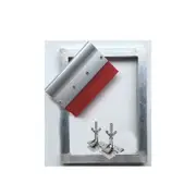 Screen Printing Frame, Squeegee + 2 Screen Clamps