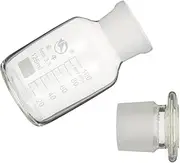 Veemoon Glass Chemical Bottle High Borosilicate Wide Mouth Sample Sealing Container Polished Design for Laboratory Education Chemistry Research Applications