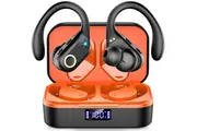 Bluetooth 5.3 Wireless Earbuds, 60H Playtime, HD Deep Bass Stereo, Dual LED Display (Black)