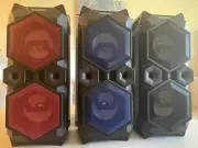 Portable Party Bluetooth Speaker Dual 4" Portable FM, AUX, USB, TF LED