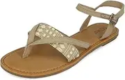 [TOMS] Women's Lexie Oxford Tan Heritage/Diamond Tribal Sandal 6 Women US