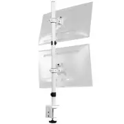 VIVO Dual Vertically Stacked LCD Monitor Desk Mount, Extra Tall Heavy Duty Ad...