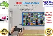 64G 4K10000+ Retro GamesStick Video Game ConsoleHDMI 2 Wireless Control