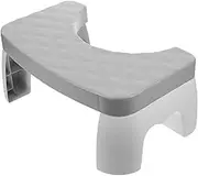 KOCKSHION Multipurpose Step Stool for Toilet Ergonomic Non Slip Footstool for Adults and Bathroom Aid for Comfortable Sitting and Changing Shoes Lightweight Plastic Design
