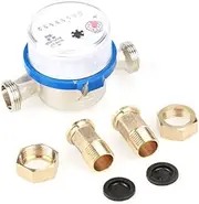 COMPANY LILI 1 PC Water Meter 15mm 1/2" Dry Water meter Garden Home Plastic Cold Water Meter Single Water Flow Dry Table Measuring Tools