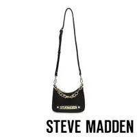 在飛比找momo購物網優惠-【STEVE MADDEN】BKHAI 金鍊斜背小包(黑色)