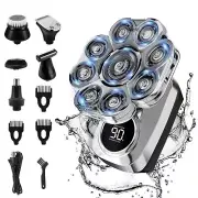 Head Shaver for Bald Men, 6 in 1 Electric Shavers IPX6 Waterproof Mens Electr...