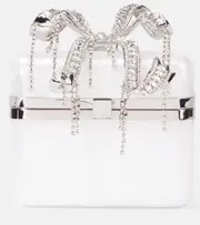 [Self-Portrait] Self-Portrait Pearl Bow vanity bag One Size white