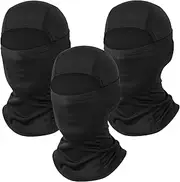 3 Pack Ski Mask for Men Women Balaclava Face Mask Summer Shiesty Mask Full Head Mask for Motorcycle Helmet Sun UV Protection