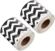 SECFOU 2 Rolls Decorative Blackboard Border Trim Stickers and Pattern for Classroom Bulletin Boards DIY Crafts Playroom Decor Office Walls and More