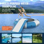 Water Bouncer 10ft Inflatable Trampoline with Slide Ladder Electric Pump for