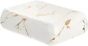 ULTECHNOVO Soap Dish, Easy to Clean, Ceramic Soap Dish Holder for Shower, Bathtub, Bathroom Sink, Kitchen Sink (White)