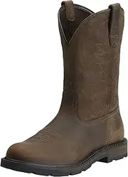 [ARIAT] mens Groundbreaker Round Toe Work Boot