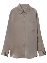 [T By Alexander Wang] 閃亮銅氨男友風襯衫