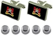 [Select Gifts] Shirt Dress Studs Physicial Training Corps Military England Flag Cufflinks