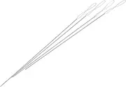 EXAOMBLE 4Pcs Superfine Beaded Needles for Jewelry Making Opened Design for Easy Threading DIY Beading Tools for Crafts and Sewing Projects