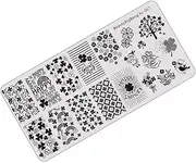 JECOMPRIS Nail Art Stencils Patrick's Day Manicure Template Reusable Nail Stamping Plates for Easy to Clean Carry and Art