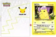 First Partner 25th Celebrations Jumbo Card Collector's Binder + Pikachu Exclusiv