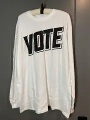 BP Mens Long Sleeve White Shirt Medium M 100% Cotton