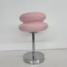 Macaron Glass Table Lamp Trichromatic Dimming Living Room Atmosphere Lamps Eye P