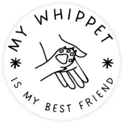 My Whippet is My Best Friend - 25 Pack Circle Stickers 3 Inch - Dog Pet