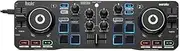 Hercules DJ DJControl Starlight | Pocket USB DJ Controller with Serato DJ Lite, Touch-Sensitive Jog Wheels, Built-in Sound Card and Built-in Light Show