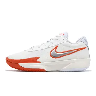 Nike 籃球鞋 Air Zoom G.T. Cut Academy EP 白 橘 銀 男鞋 氣墊 FB2598-101