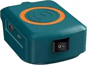 Wireless Charger Adapter with USB Charging Socket for Makita 18v Lithium-ion Battery