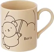 Kaneshotouki 406138 Dick Bruna Miffy Water Repellent Mug, Approx. 9.2 fl oz (260 ml), Boris Forest, Beige, Made in Japan