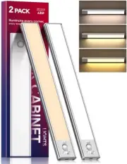 Under Cabinet Lighting, 3 Color Temperatures Motion Sensor Light Indoor, USB ...