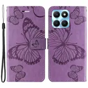 Imprinted Wallet Design Stand Pu Leather Phone Case For Honor X6a 4g