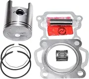 Luxuyvarna 50.5mm Piston Rings Needle Bearings Kit Compatible with Suzuki AX100 AX 100cc 2-Stroke Engine