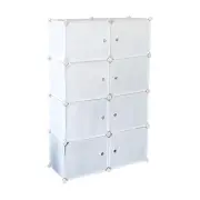 White Cube DIY Shoe Cabinet Rack Storage Portable Stackable Organiser Stand