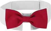 XUNQUCOM Pet Bow Tie Collar for Cats & Dogs (Red-S)