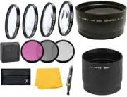 Wide angle Lens Close-up Filter Kit for Canon PowerShot G16 G15 Digital Camera