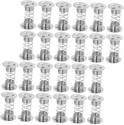 24pcs Mud Doll Stand Cars Doll Holder Metal Spring Shake Head Doll Spring Stand Car Doll Spring Stand Stackable Pencils for Doll Steel Wire Silver