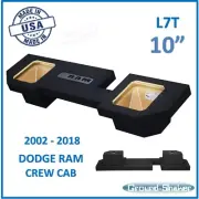 Fits Dodge Ram Crew Cab For Kicker L7T 10" Dual Sub Box Subwoofer Enclosure