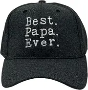[Crazy Dog T-shirts] Best Papa Ever Hat Funny Sarcastic Fathers Day Novelty Cap