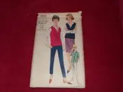1962 VOGUE #5600 - LADIES OVERBLOUSE - SHIRT - SKIRT & PANTS PATTERN 12 FF