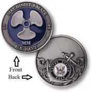 MM = Machinist's Mate ~ Snipes ~ U.S. Navy Engineering Challenge Coins ~ Navy ~