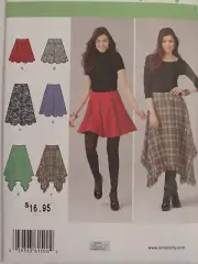 OOP SIMPLICITY 1500 Misses Skirts with Length Variations PATTERN 14-22 UC