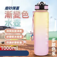 在飛比找樂天市場購物網優惠-彈蓋漸層水壺 超大容量 2000ml 漸變色帶刻度 健身運動