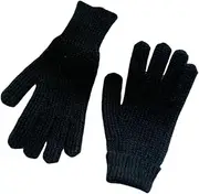 [JINZIJINYU] Winter Knitted Touchscreen Gloves Two Finger Solid Color Split Finger Touch Screen Wool Gloves Grain Woven Cycling Ski Gloves