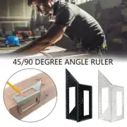 1PC Multifunctional Square 45/90 Degree Gauge Angle Ruler Measuring Tool Supply
