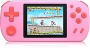 Beico Handheld Retro Games Console with 270 Classic Games, 3.0'' Color Screen, Rechargeable, Pink