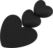 LIFKICH 3pcs Box Charging Cable Accessories Unique Cable Line Case Decal Charging Cable Protector Heart Patch Embellishments for Crafts Hearts Cable Lines Case Decal Resin Black