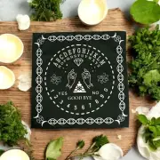 Amazing Pendulum Mat Ouija Board Pyramid Altar Cloth Pagan Wicca Ouija