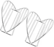 COMNESTBI 2Pcs Stainless Steel Taco Holder Stand for Serving Tacos Sushi Hand Rolls Desserts Taco Rack for Home Restaurant Use Even Heat Distribution