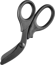 XSHEAR 7.5” Black Titanium Extreme Duty Trauma Shears. Tough and Durable Medical Scissors for the Paramedic EMT Nurse or any Emergency Healthcare Provider