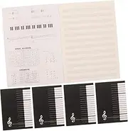 ibasenice Music Manuscript Notebook Sheet Music Book for Guitar Piano Notebook 10 Pcs
